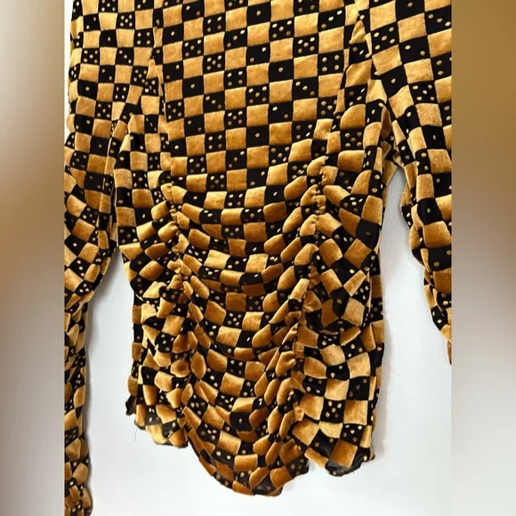 Natalia velvet burnout mockneck - Picture 3 of 5